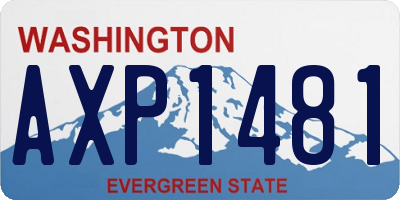 WA license plate AXP1481