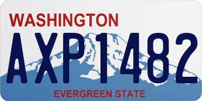 WA license plate AXP1482