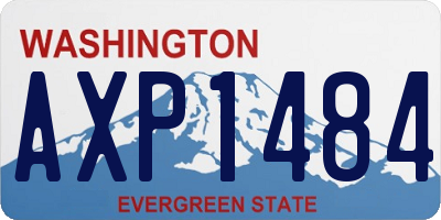 WA license plate AXP1484