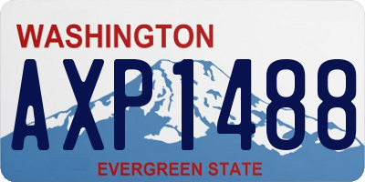 WA license plate AXP1488