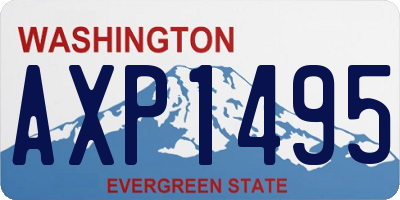 WA license plate AXP1495