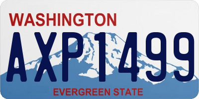 WA license plate AXP1499