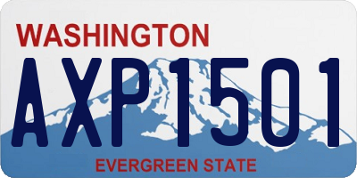 WA license plate AXP1501