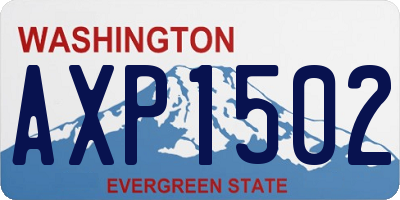 WA license plate AXP1502