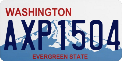 WA license plate AXP1504