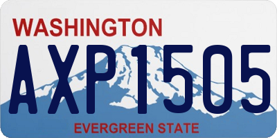 WA license plate AXP1505