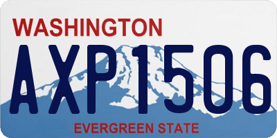 WA license plate AXP1506