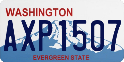 WA license plate AXP1507