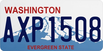 WA license plate AXP1508