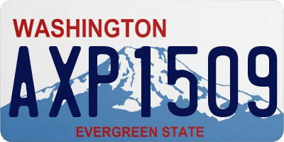 WA license plate AXP1509