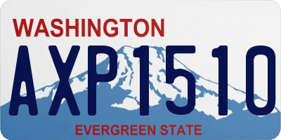 WA license plate AXP1510