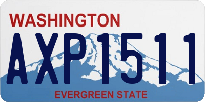 WA license plate AXP1511