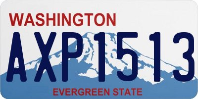 WA license plate AXP1513