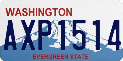WA license plate AXP1514