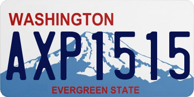 WA license plate AXP1515