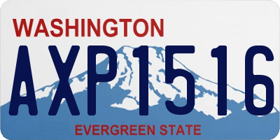 WA license plate AXP1516