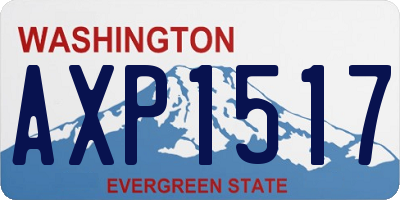 WA license plate AXP1517