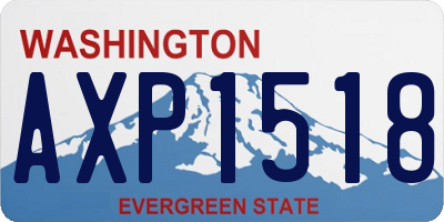 WA license plate AXP1518