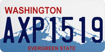 WA license plate AXP1519