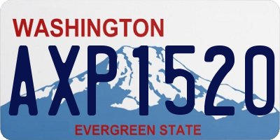 WA license plate AXP1520