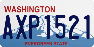 WA license plate AXP1521