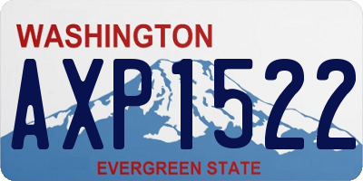 WA license plate AXP1522