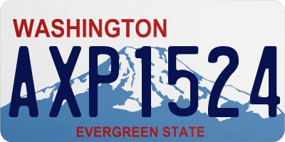 WA license plate AXP1524