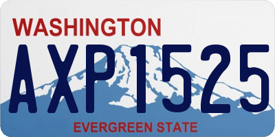 WA license plate AXP1525