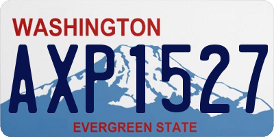 WA license plate AXP1527