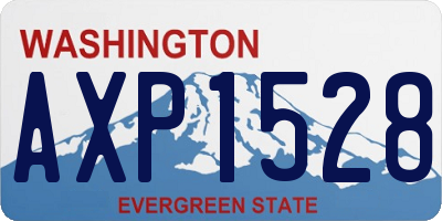 WA license plate AXP1528