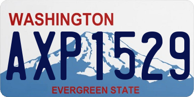 WA license plate AXP1529