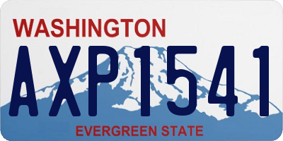 WA license plate AXP1541