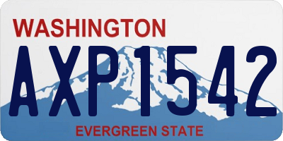 WA license plate AXP1542