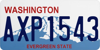 WA license plate AXP1543