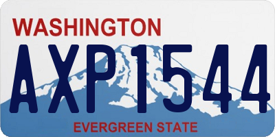 WA license plate AXP1544