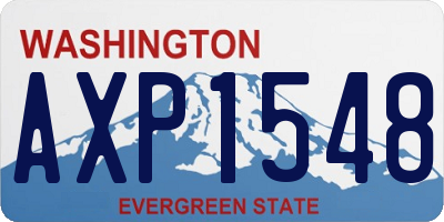 WA license plate AXP1548
