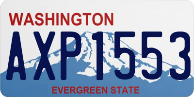 WA license plate AXP1553