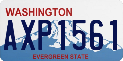 WA license plate AXP1561
