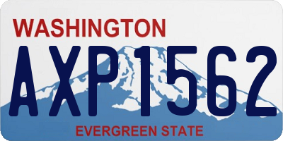 WA license plate AXP1562