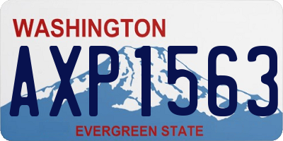 WA license plate AXP1563
