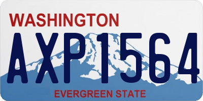 WA license plate AXP1564