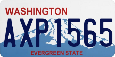 WA license plate AXP1565