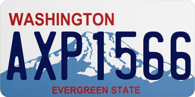 WA license plate AXP1566