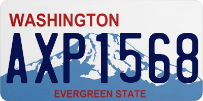WA license plate AXP1568