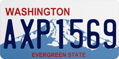 WA license plate AXP1569