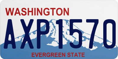 WA license plate AXP1570