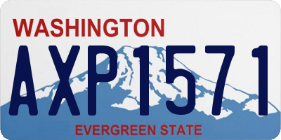 WA license plate AXP1571