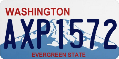 WA license plate AXP1572