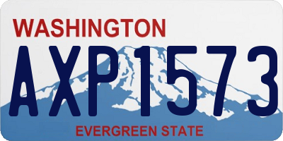 WA license plate AXP1573