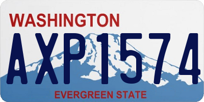 WA license plate AXP1574